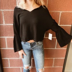 Black Free People Sweater! Never worn